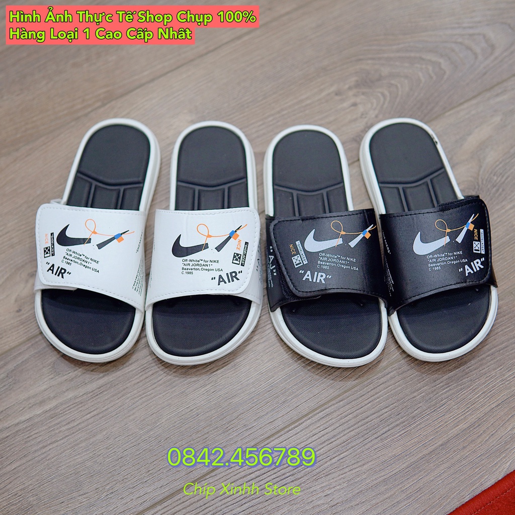 Dép Đôi Nam Nữ Quai Ngang Dán AJ "Hình Chiếc N.i.Ke Gãy" Siêu Đẹp Loại1 Cao Cấp 2022 - Dép Couple Unisex,Dép Cute