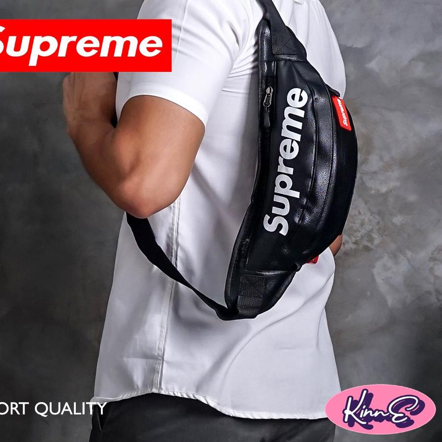 Người Bán✭ Hàng Có Sẵn Túi Đeo Hông Da Pu Supreme Nhập Khẩu Chất Lượng Cao Cho Nam C90 ➩