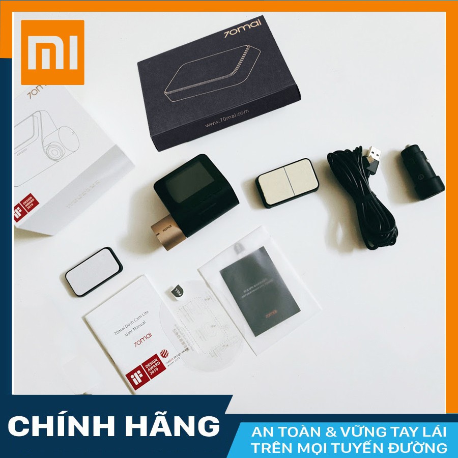 Camera hành trình ô tô Xiaomi 70mai Lite có GPS hiển thị tốc độ + thẻ nhớ 16/32/64GB Class 10 | BigBuy360 - bigbuy360.vn