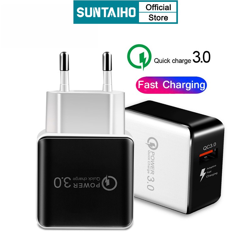 Cốc Sạc Nhanh SUNTAIHO Chuẩn USB 3.0 Cho Điện Thoại for iPhone 12 Pro Max 12 mini