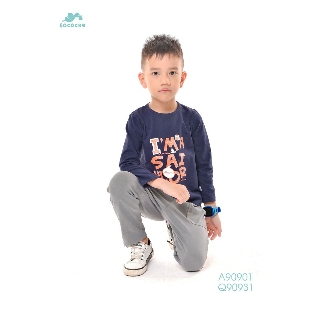 Áo thun bé trai in I'm sai color