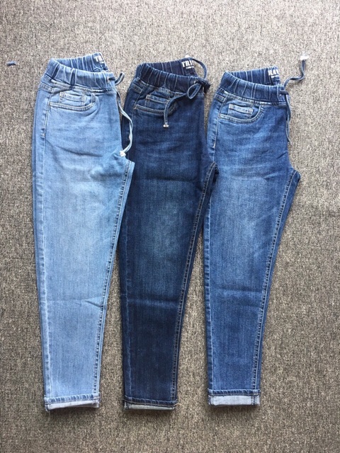 QUẦN JEANS NỮ LƯNG THUN XUẤT KHẨU (45-65kg) | BigBuy360 - bigbuy360.vn