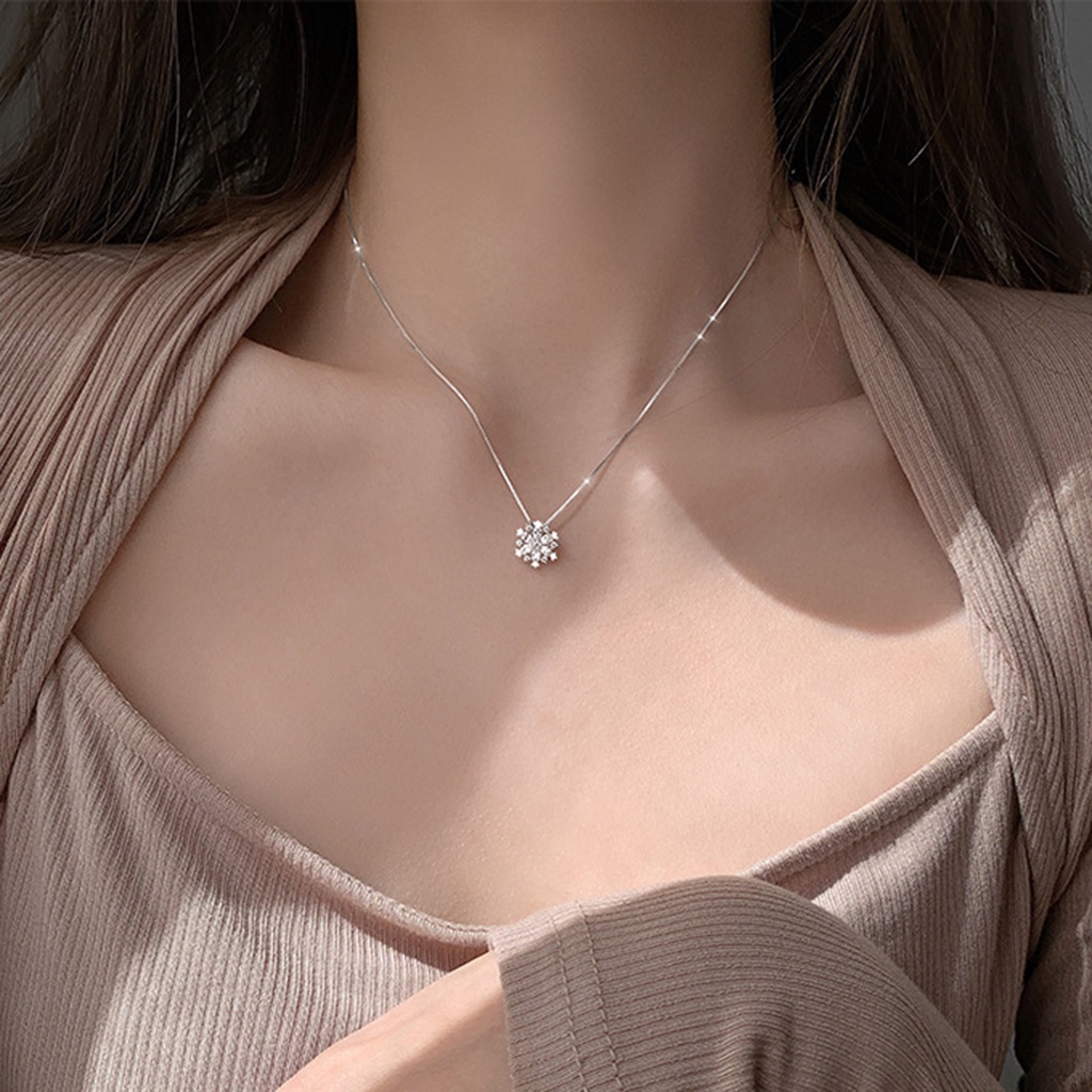 Vòng cổ mạ điện sáng bóng phong cách Hàn Quốc cho nữ