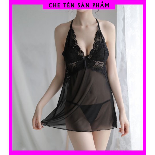Đầm Ngủ, Váy Ngủ Ren MS1710 Quai Lưng Chéo Sexy | BigBuy360 - bigbuy360.vn