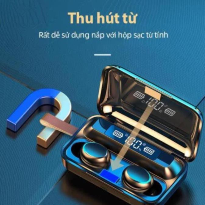 Tai nghe Bluetooth AMOI F9 - Kim Pin Sạc Dự Phòng 2000mah - Bản Quốc Tế 2020