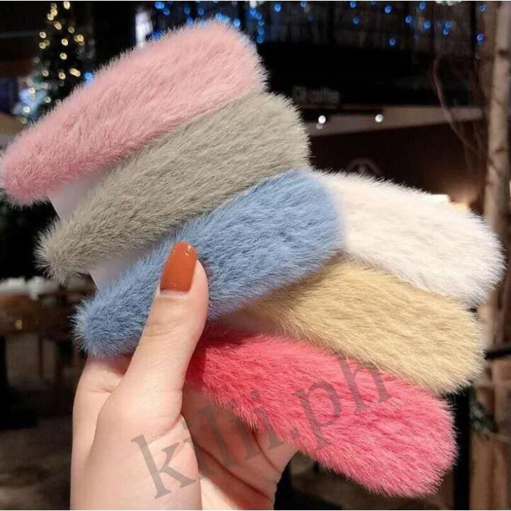 Kilii Kẹp Tóc Lông Nhung Dễ Thương Xinh Xắn Dành Cho Bé Gái