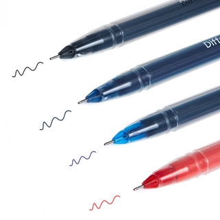 Bút Bi Gel Ngòi 0.5mm Mực Đen/Đỏ/Xanh Dương Pha Lê Có Thể Bơm Mực Lại Kèm Kẹp