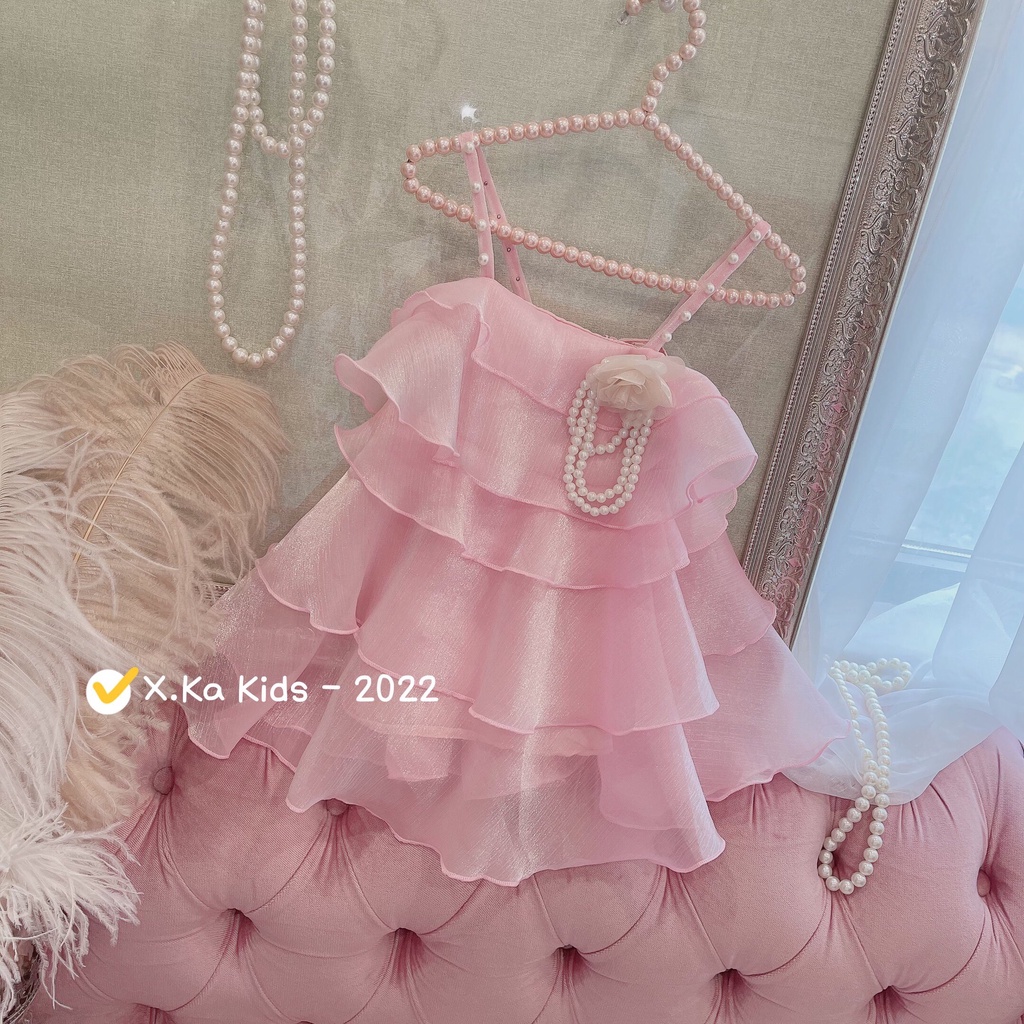 VAY41 - Váy bé gái, Váy 2 dây công chúa cho bé gái từ 8-20kg, Richkid123