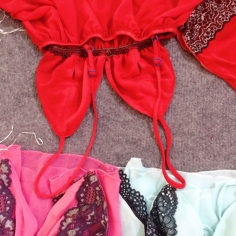 [Mã FAMAYWA giảm 10K đơn 50K] 🦋BỘ NGỦ SEXY VOAN MÚT RỜI XẺ HÔNG FORM DƯỚI 60KG🦋 | BigBuy360 - bigbuy360.vn