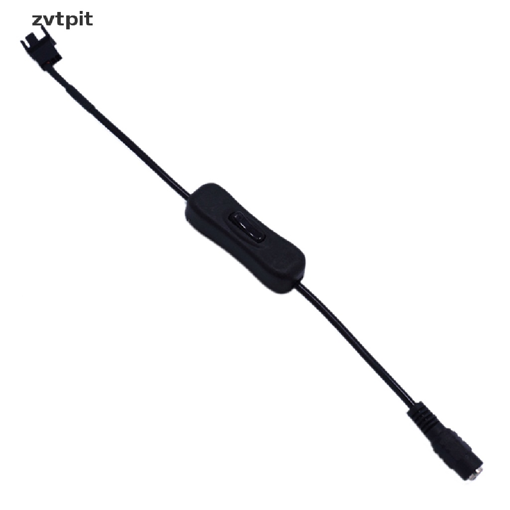 [ZVPT] Copper DC 5521 to 4Pin PWM Computer PC Router Fan Power Swith Adapter Cable 12V DSF