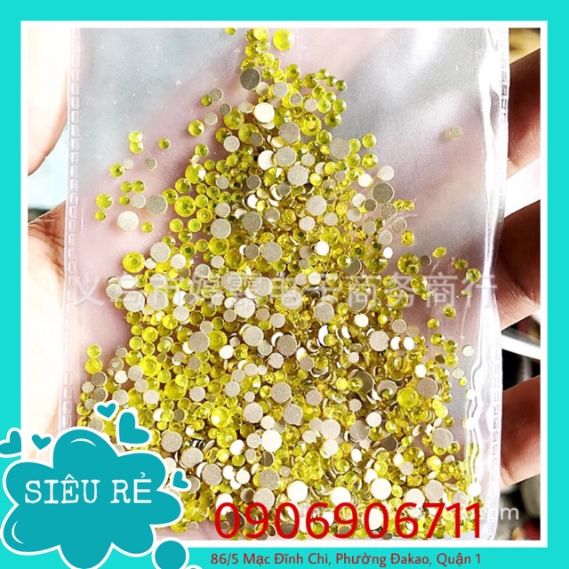 Túi đá tiệp chân bạc hỗn hợp size