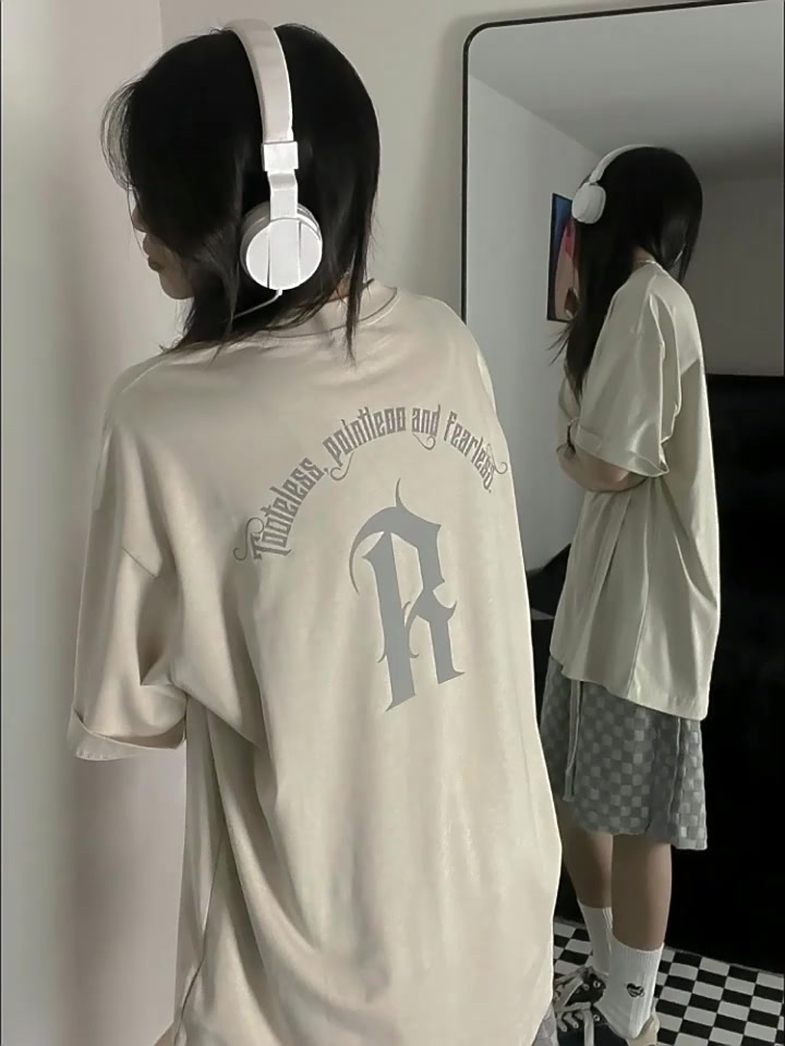 Áo thun Xiaozhainv tay ngắn dáng rộng phong cách hip hop thời trang mùa hè cho nữ | BigBuy360 - bigbuy360.vn