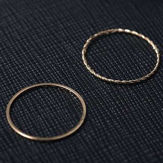 Nhẫn dáng mỏng thanh lịch phong cách thời trang Hàn Quốc