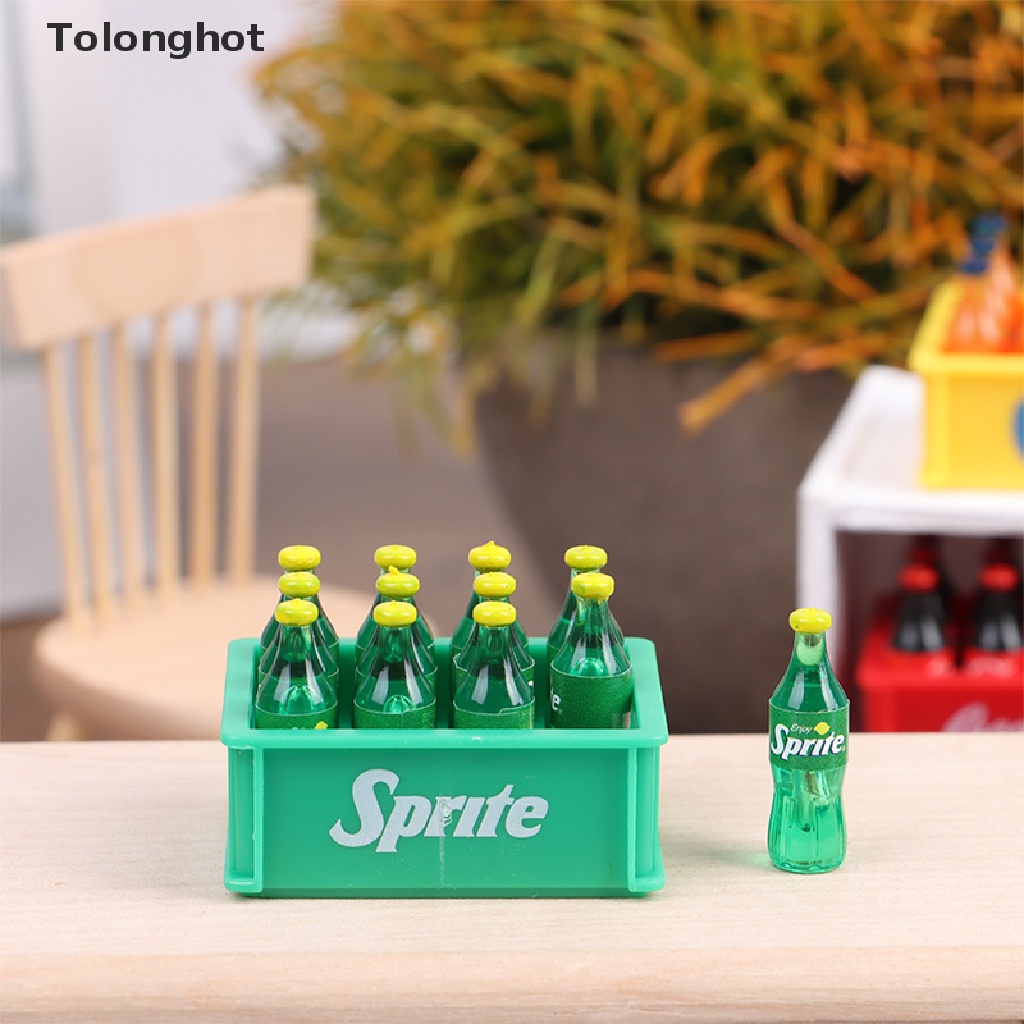 Mô Hình Chai Nước Uống Mini Tỉ Lệ 1: 12 Dùng Trang Trí Nhà Búp Bê