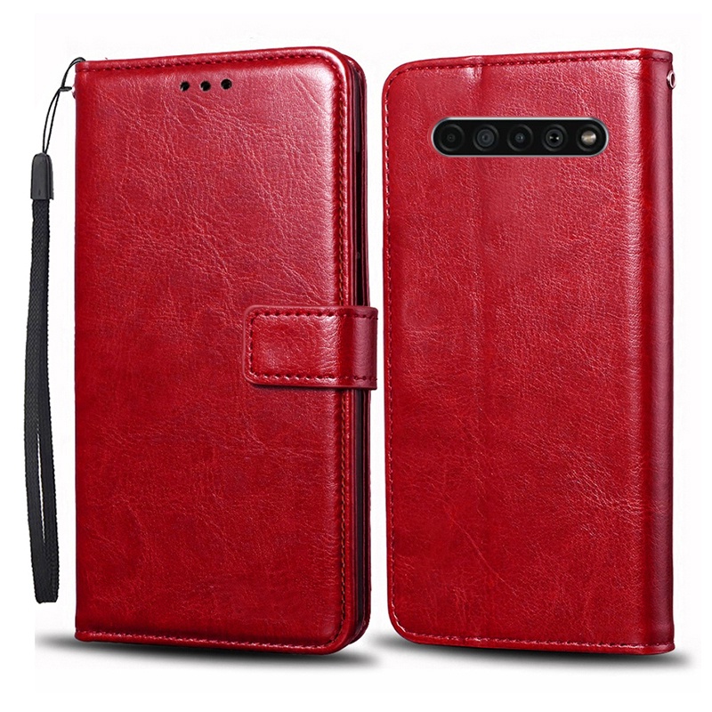 Ốp Lưng Da Nắp Gập Cho Điện Thoại LG V60 ThinQ 5G