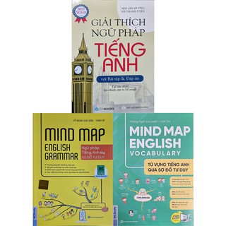 Sách - Combo 3 Cuốn: Giải Thích Ngữ Pháp Tiếng Anh + Mind Map English Grammar + Mind Map English Vocabulary