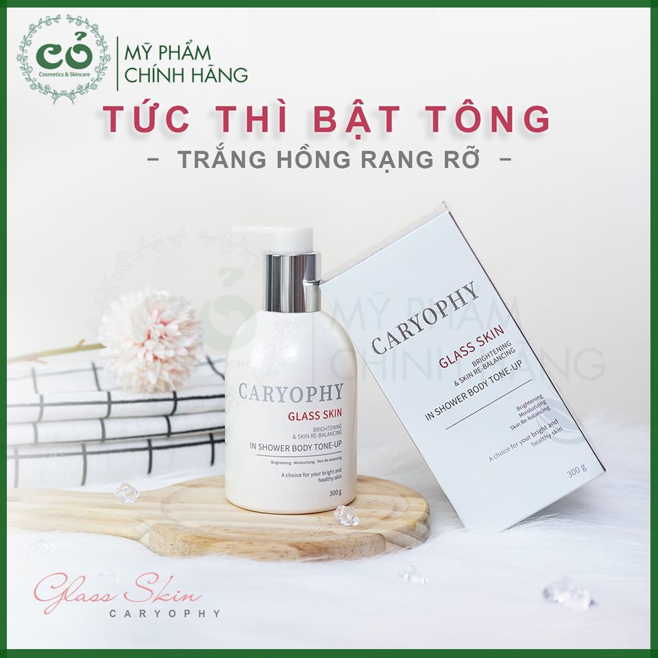 Kem Dưỡng Thể Trắng Da, Nâng Tông CARYOPHY GLASS SKIN IN SHOWER BODY TONE-UP 300ml | BigBuy360 - bigbuy360.vn