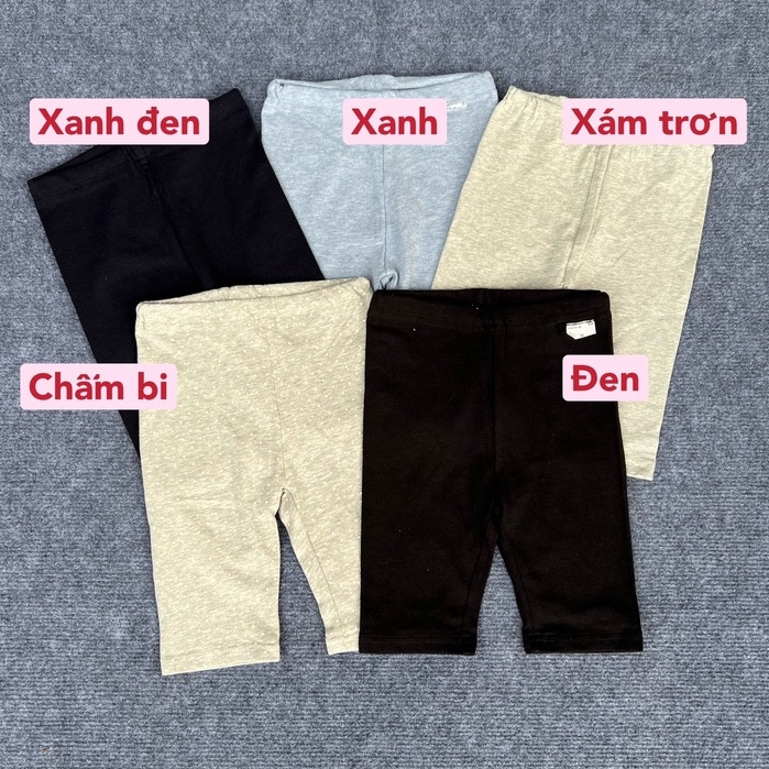 Quần legging đùi bé gái chất cotton hàng xuất Hàn