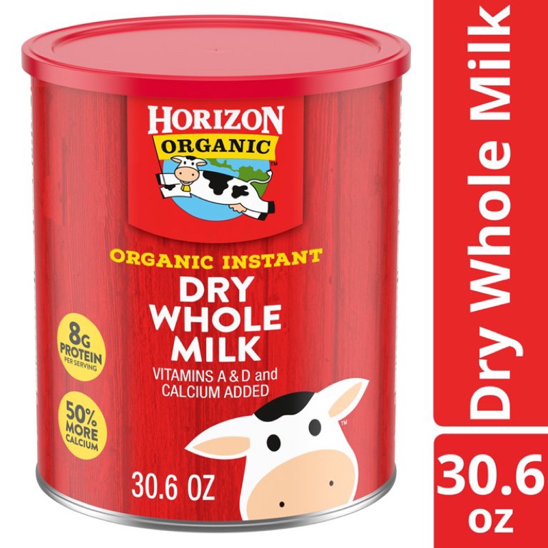 [Hàng Mỹ đi Air] Sữa Tươi Nguyên Kem Dạng Bột Horizon Organic 870gr