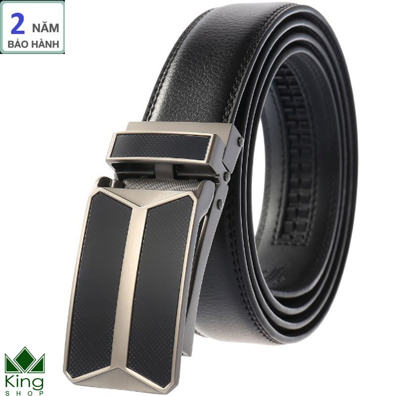 Thắt Lưng Dây Nịt Nam Da Bò 100% Khóa Tự Động Cao Cấp N23 - Đồ Da Kingshop