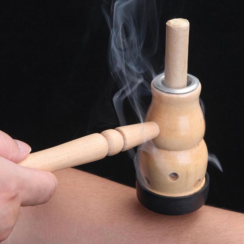 Dụng cụ mát-xa bụng xông ngải cứu truyền thống phong cách Trung Hoa