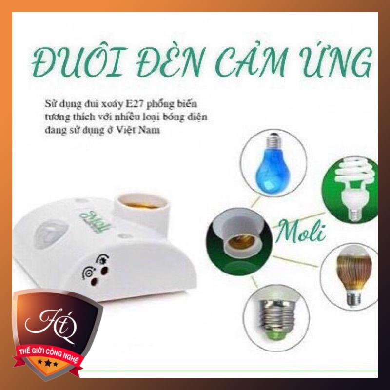 đèn cảm biến – Đuôi đèn cảm ứng thông minh tiết kiệm điện năng CÓ LED 9W CHÍNH HÃNG VIET NAM