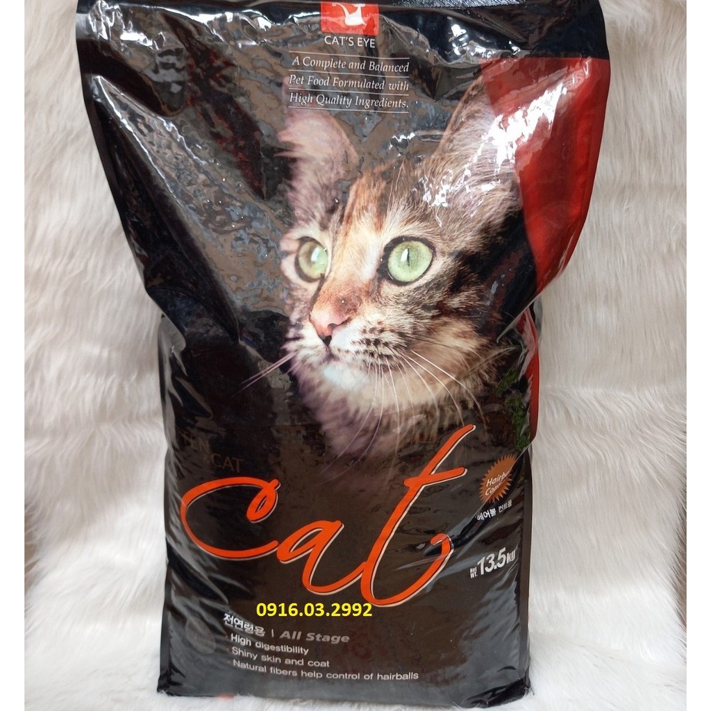 Thức ăn cho mèo Cat eye 13,5kg - Tiêu búi lông, mượt lông