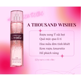 Xịt thơm cơ thể bodymist BBW authentic