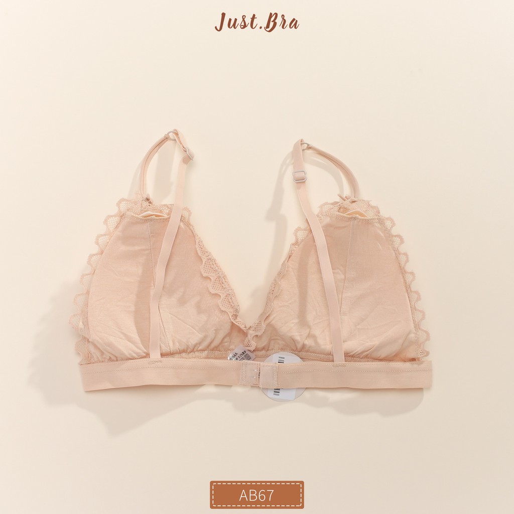 [Mã WABRJM1111 giảm 10% đơn 99K] Áo ngực tam giác Just Bra họa tiết ren tin tế AB67B | BigBuy360 - bigbuy360.vn