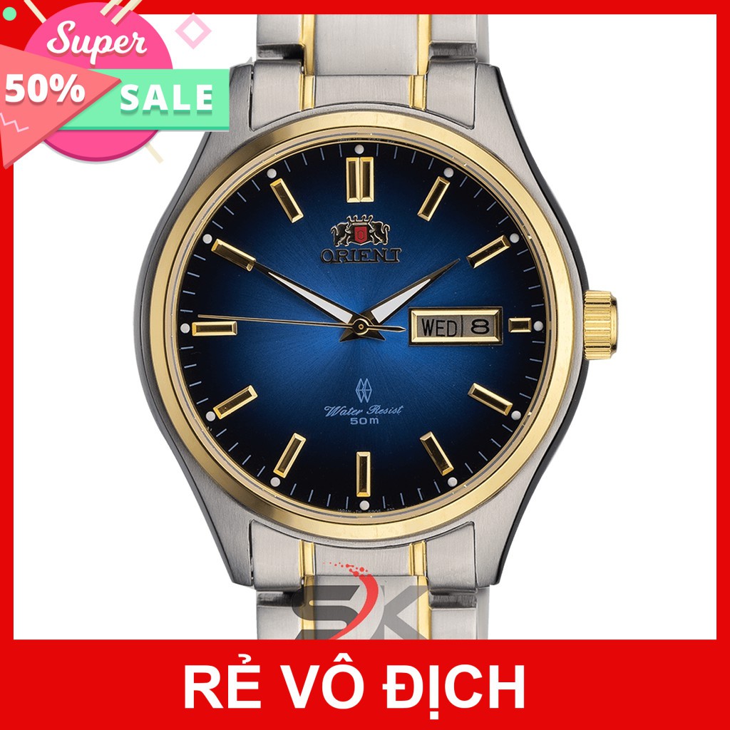 Đồng Hồ Cơ Nam Orient Classic Mặt Xanh Nước Biển Cổ Điển Vỏ Demi Automatic ORCV03DTSẵn Hàng