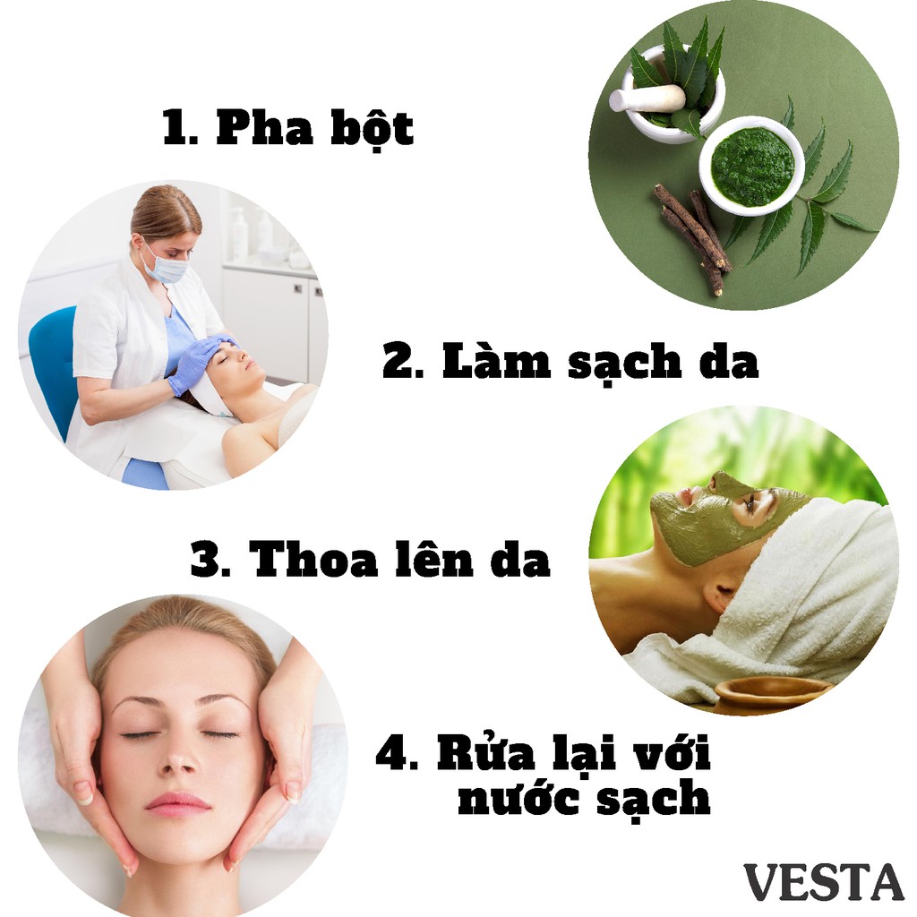 Bột Lá Neem Ấn Độ Nguyên Chất Vesta 100g