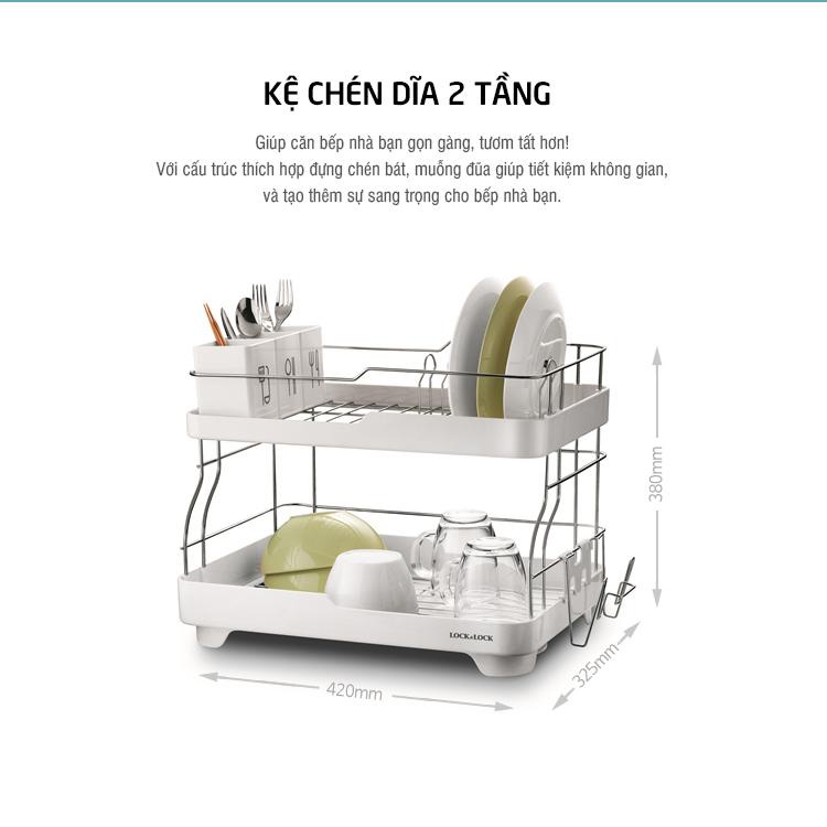 Kệ chén dĩa 2 tầng Lock&Lock LDR2001