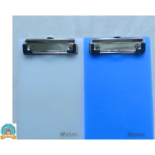 [Bìa Trình Ký] BảngTrình Kí Nhựa cứng A6 Mylac-có Kẹp Inox