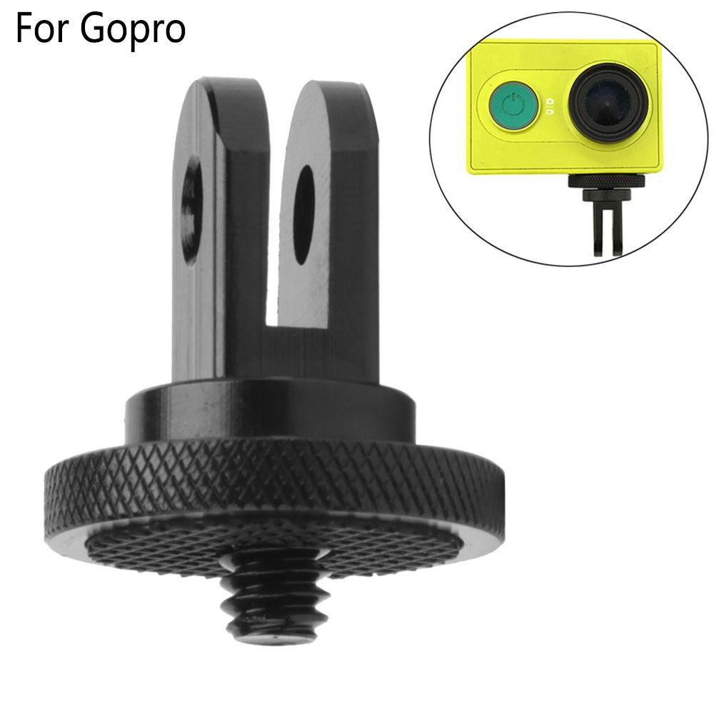 Đầu Chuyển Đổi Lỗ 1 / 4 inch Hợp Kim Nhôm Màu Đen Cho GoPro