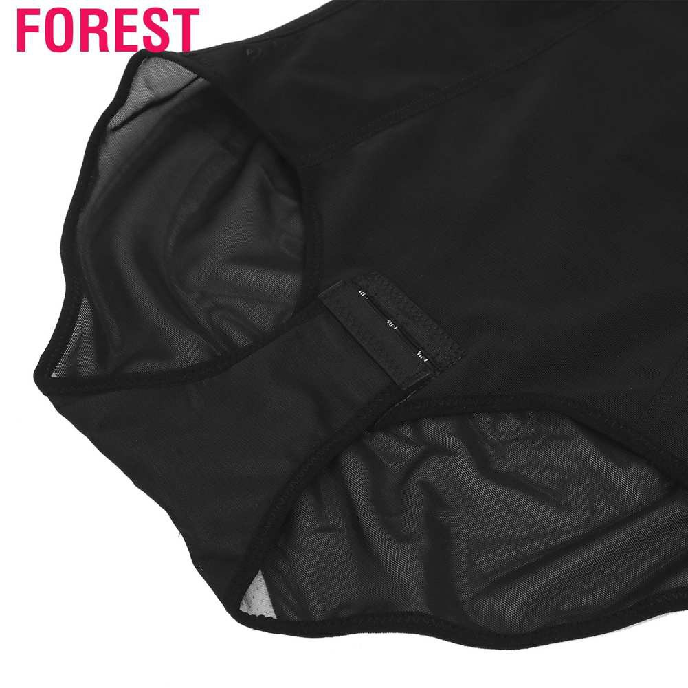 Forest Full Body Women Shapewear with Wireless Bra Slimming Shaping Bodysuit (Black)