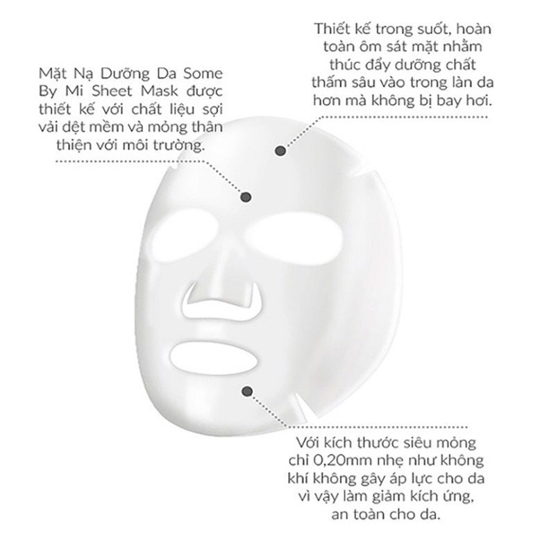 Combo 10 Mặt Nạ Giấy Ngừa Mụn, Trắng Da Some By Mi Mask Mẫu Mới