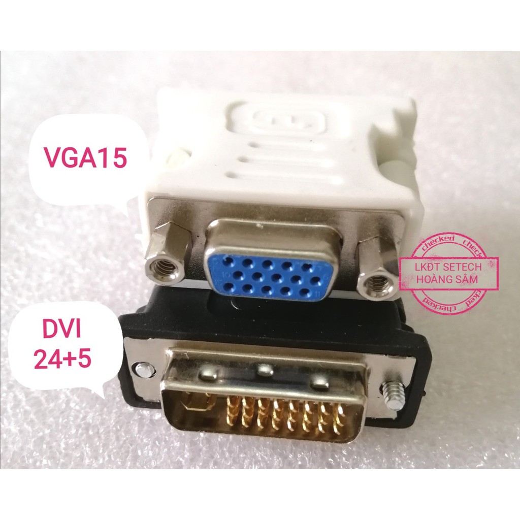 Đầu chuyển DVI 24+5 sang VGA(1 chiếc)