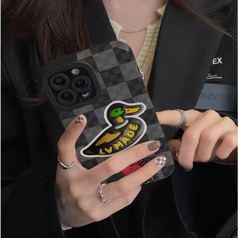 Ốp Điện Thoại Da Vịt Sang Trọng Cho iphone 13 Pro Max i13 13pro 11 Pro Max i11 X XR Xs Max 7plus 8plus 12Pro 12 Pro Max