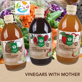 Giấm táo / giấm lựu / giấm dừa hữu cơ probios 500ml