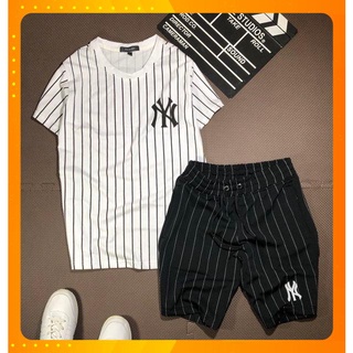 Set yankee sọc dọc siêu chuẩn thun cotton