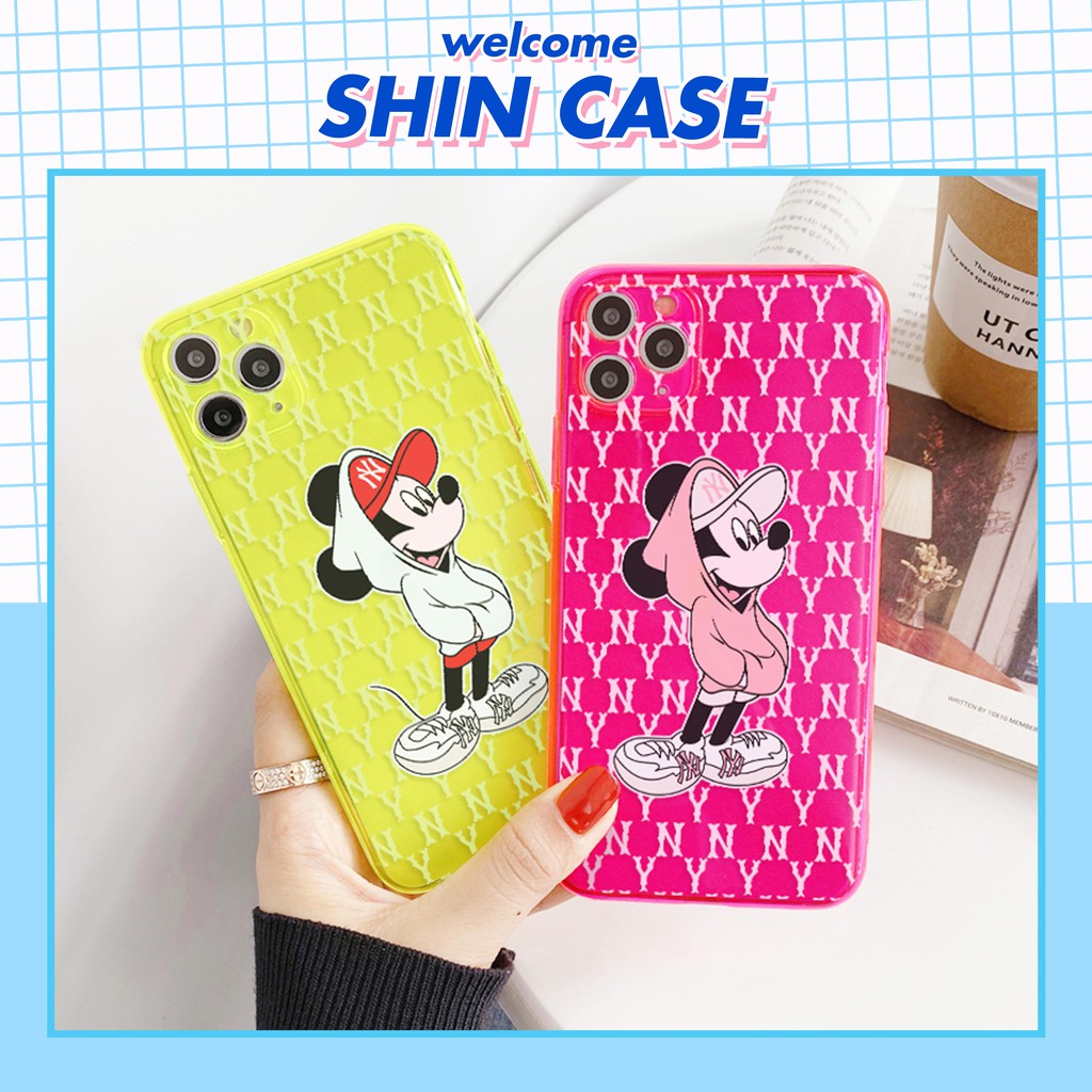 Ốp lưng iphone Mickey neon dẻo mềm 5/5s/6/6plus/6s/6splus/7/7plus/8/8plus/x/xr/xs/11/12/pro/max/plus/promax | BigBuy360 - bigbuy360.vn