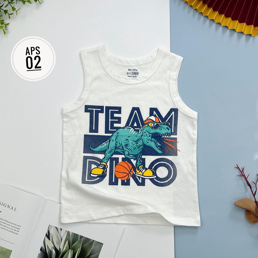Áo cotton ba lỗ LITIBABY size đại, chất cotton mềm mát