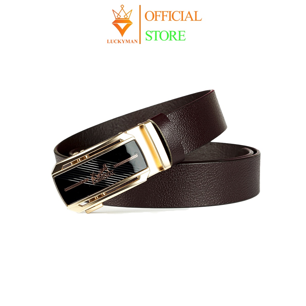 Thắt lưng nam cao cấp, bò cắt miếng nguyên tấm 100%, khoá tự động, cam kết bảo hành 24 tháng