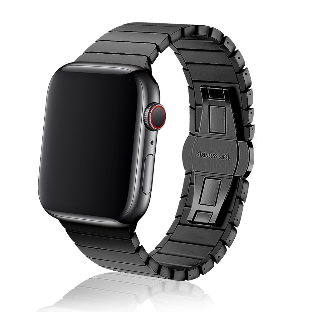Dây Đeo Inox Khóa Kim Loại Cho Đồng Hồ Thông Minh Apple Watch Series SE 8 7 6 5 4 3 2 iWatch 38mm 40mm 41mm 42mm 44mm 45mm