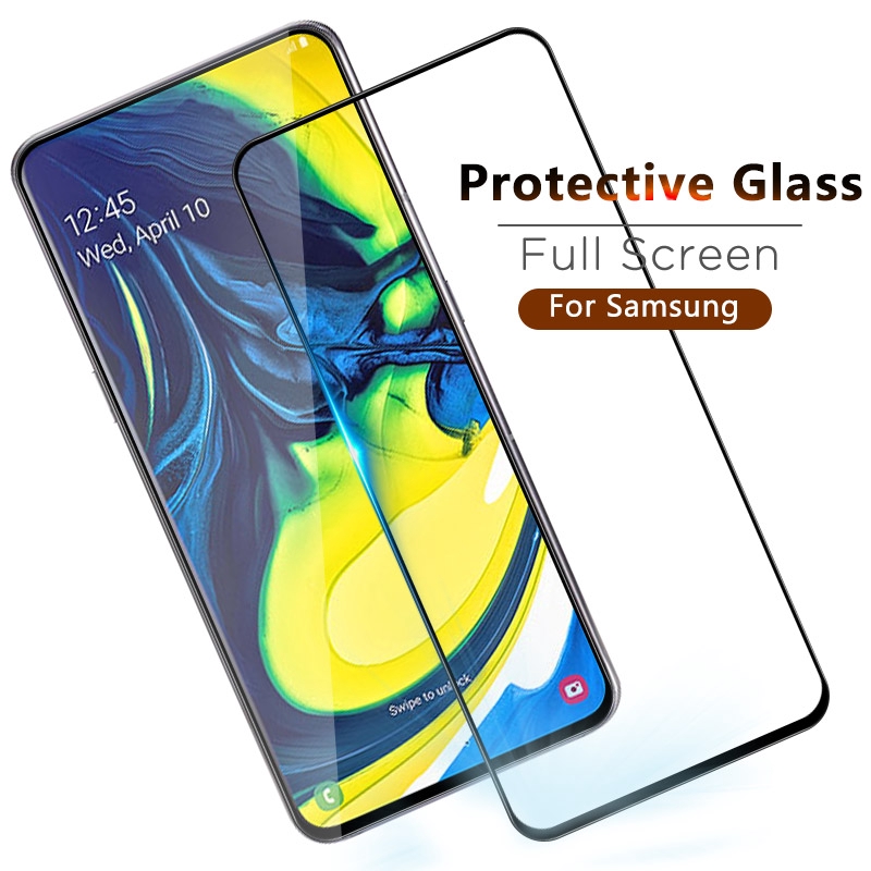 Kính cường lực độ cứng 9H cong 2.5D bảo vệ màn hình dành cho Samsung Galaxy A80
