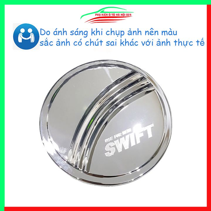 Ốp nắp xăng Suzuki Swift 2019-2023 mạ crom bảo vệ chống trầy trang trí ô tô