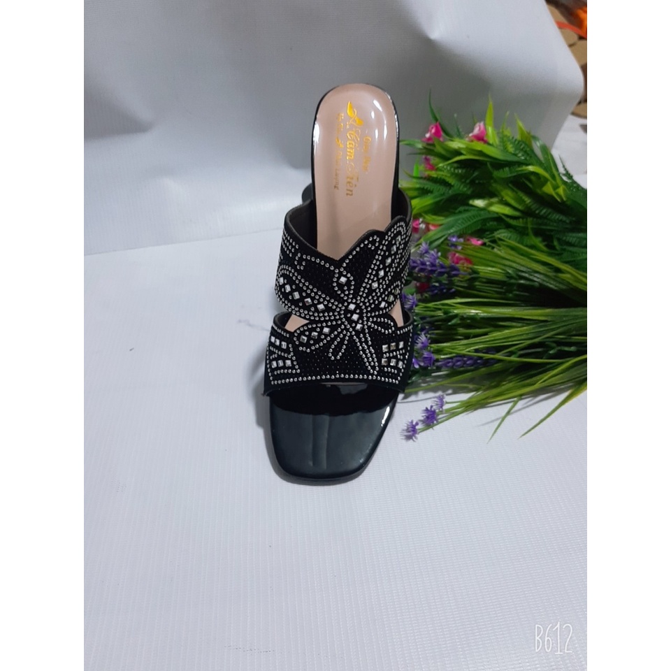 Ảnh thật giày cao gót nữ dành cho trung niên size nhỏ 33 đến bigsize 40, 41, 42, 43,44, 45