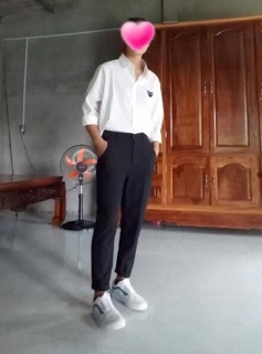 ÁO SƠMI THÊU TIM ♥️