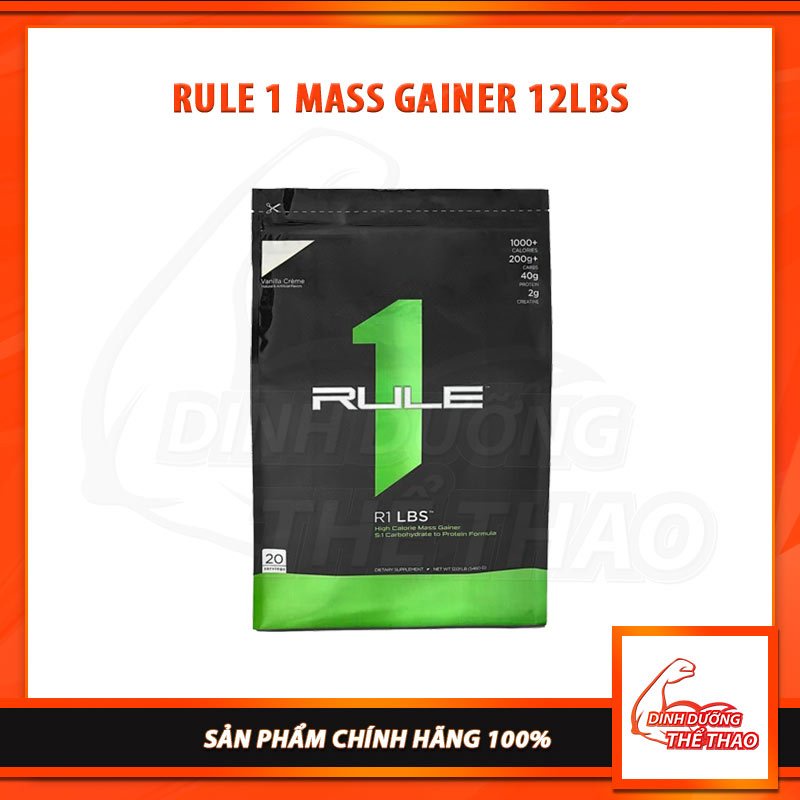 Sữa Tăng cân Nhanh Rule1 Mass Rule1 12 Lbs ( 5.4 kg)
