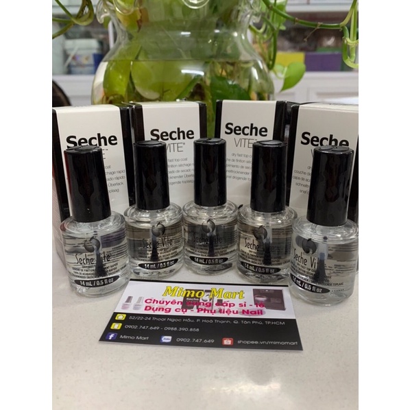 👏 Siêu Bóng Seche Vite #14mL Nhanh Khô Top Coat First Dry